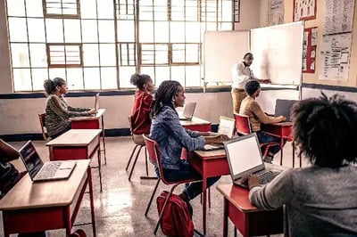 Students in a classroom