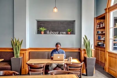 Small business team working together