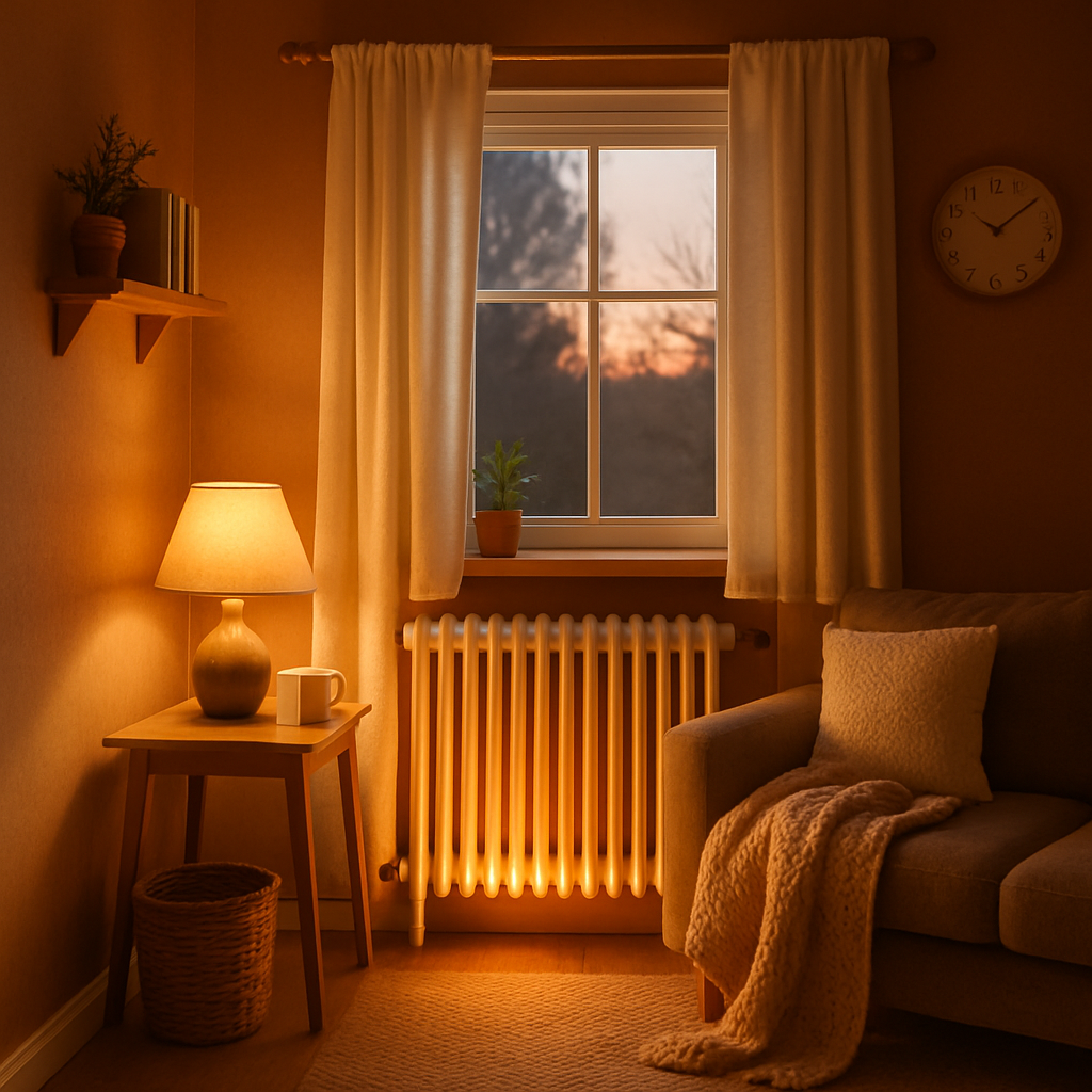 Cosy home with a warm radiator for the central heating-1 Cosy home with a warm radiator for the central heating-1